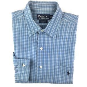 Polo Ralph Lauren Mens Shirt Marlowe Large Blue